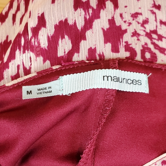 Maurices‎ Tassel Hem Sheer Lined Midi Dress Size Medium - Picture 8 of 9